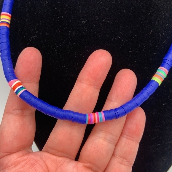 Rainbow Blue 2 pc. Necklace and Bracelet Set New! - Picture 2 of 5